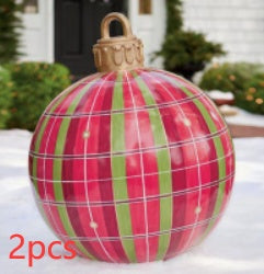 60CM Inflatable Decorated Ball - Xmas Tree Decorations