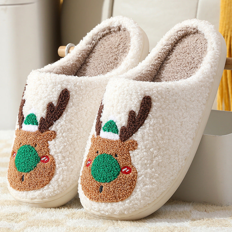 Christmas  Slippers Elk