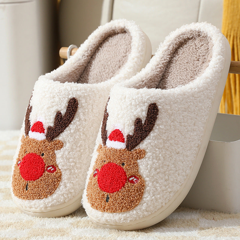 Christmas  Slippers Elk