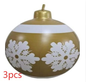 60CM Inflatable Decorated Ball - Xmas Tree Decorations