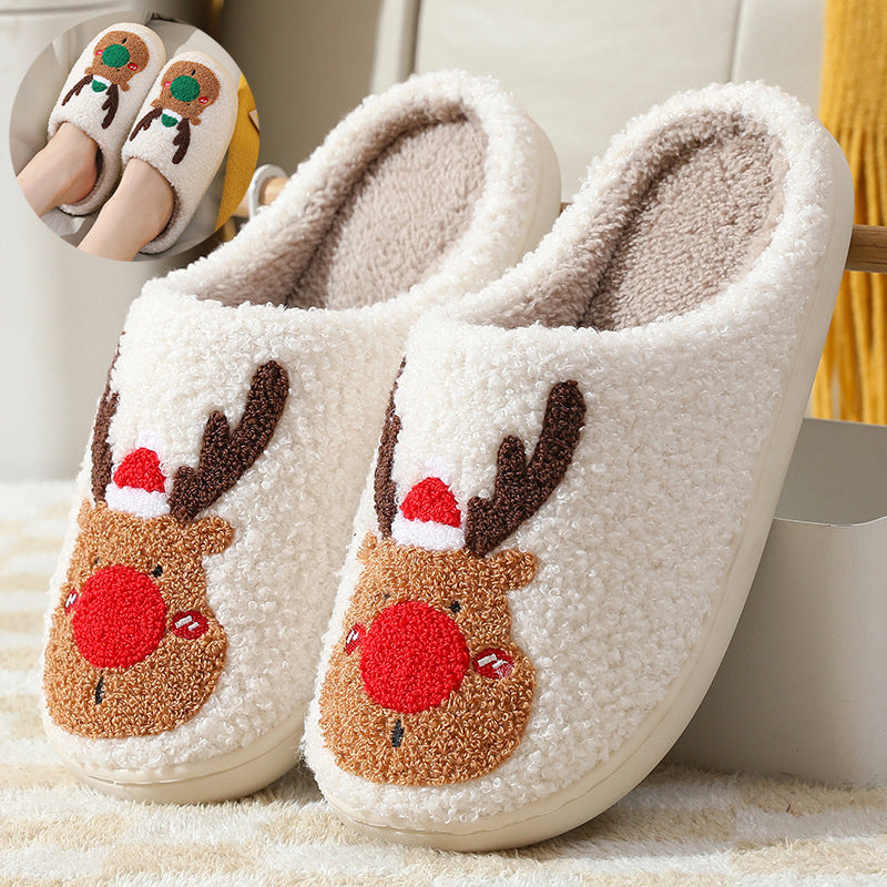 Christmas  Slippers Elk