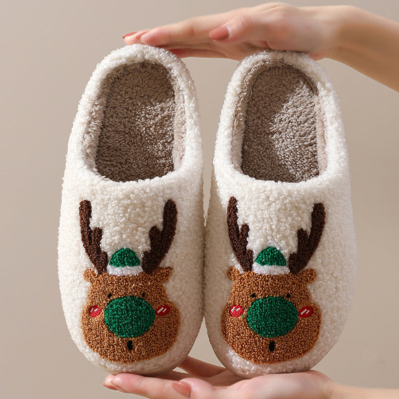 Christmas  Slippers Elk