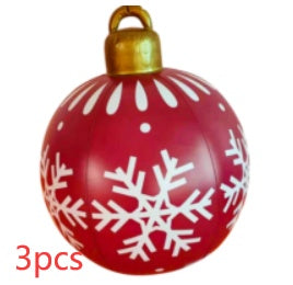 60CM Inflatable Decorated Ball - Xmas Tree Decorations