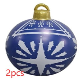 60CM Inflatable Decorated Ball - Xmas Tree Decorations