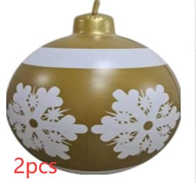 60CM Inflatable Decorated Ball - Xmas Tree Decorations