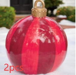 60CM Inflatable Decorated Ball - Xmas Tree Decorations