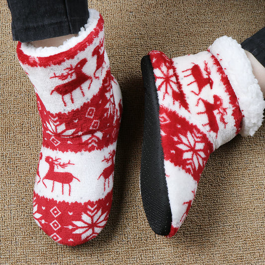 Christmas Elk House Slippers