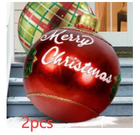 60CM Inflatable Decorated Ball - Xmas Tree Decorations