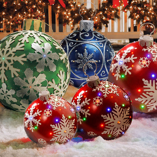 60CM Inflatable Decorated Ball - Xmas Tree Decorations