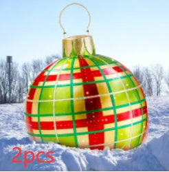 60CM Inflatable Decorated Ball - Xmas Tree Decorations