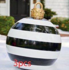 60CM Inflatable Decorated Ball - Xmas Tree Decorations