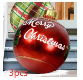 60CM Inflatable Decorated Ball - Xmas Tree Decorations