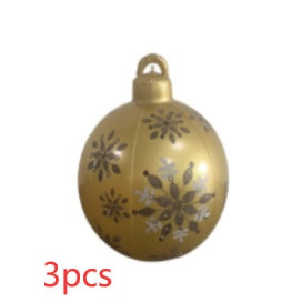 60CM Inflatable Decorated Ball - Xmas Tree Decorations