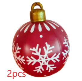 60CM Inflatable Decorated Ball - Xmas Tree Decorations