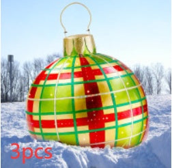 60CM Inflatable Decorated Ball - Xmas Tree Decorations