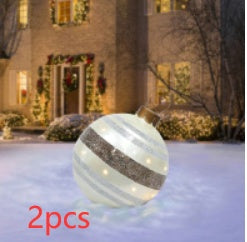 60CM Inflatable Decorated Ball - Xmas Tree Decorations