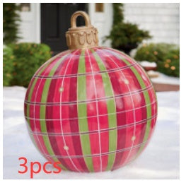 60CM Inflatable Decorated Ball - Xmas Tree Decorations