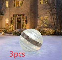 60CM Inflatable Decorated Ball - Xmas Tree Decorations